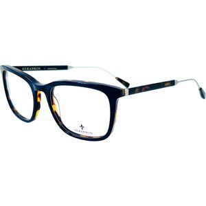 Seraphin Revere Unisex Plastic Eyeglass Frame 8295 Blue Tortoise Silver 51-18